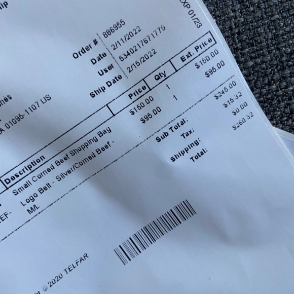 🩷 AUTHENTIC Telfar Small Shopping Bag CORNED BEEF 🩷 - Picture 2 of 2